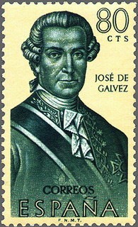 ESPAÑA 1963 1528 Sello Nuevo Forjadores de América José de Galvez (1720-1787)