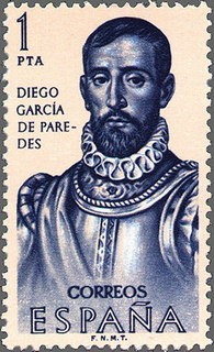 ESPAÑA 1963 1529 Sello Nuevo Forjadores de América Garcia de Paredes (1510-1563)