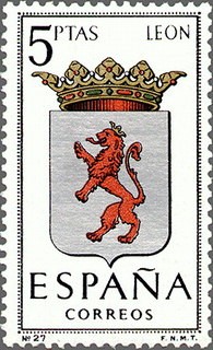 ESPAÑA 1964 1553 Sello Nuevo Escudos Provincias Españolas León