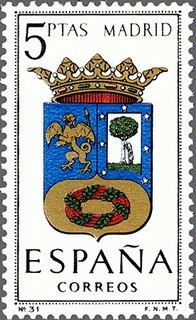 ESPAÑA 1964 1557 Sello Nuevo Escudos Provincias Españolas Madrid