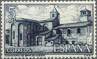ESPAÑA 1964 1565 Sello Nuevo Monasterio Sra. Mª de Huerta Vista General
