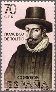 ESPAÑA 1964 1623 Sello Nuevo Forjadores de América Francisco de Toledo (1515-1581)
