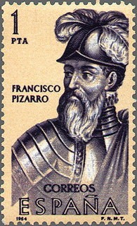ESPAÑA 1964 1625 Sello Nuevo Forjadores de América Francisco Pizarro (1478-1541)