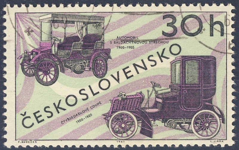 Automobil S Baldachynovou Strechou 1900-1905  Ctyrsedadlove Coupe 1900-1905