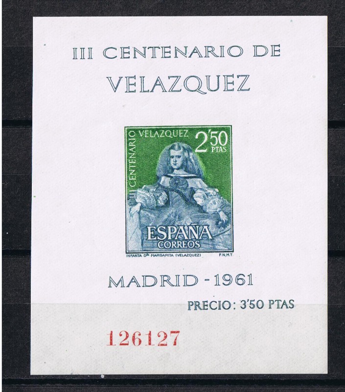 Edifil  1346  III Cente. de la muerte de Velázquez ( 1599 - 1660 ) 