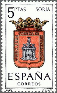 ESPAÑA 1965 1639 Sello Nuevo Serie Escudos Provincias Españolas Soria