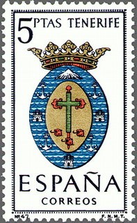ESPAÑA 1965 1641 Sello Nuevo Serie Escudos Provincias Españolas Tenerife