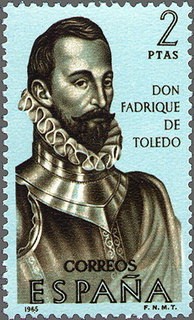 ESPAÑA 1965 1682 Sello Nuevo Forjadores de America Fadrique de Toledo (1516-1582)