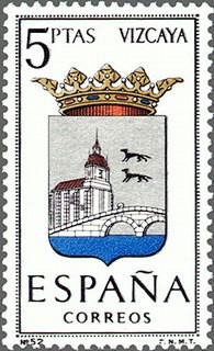 ESPAÑA 1966 1699 Sello **MNH Escudos de las Capitales de Provincias Españolas. Vizcaya