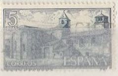 ESPAÑA 1964 1565 Sello Monasterio de Sta. Maria de Huerta Vista General usado