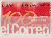 ESPAÑA 2003 4028 Sello Centenario Periodico El Correo Andalucia usado