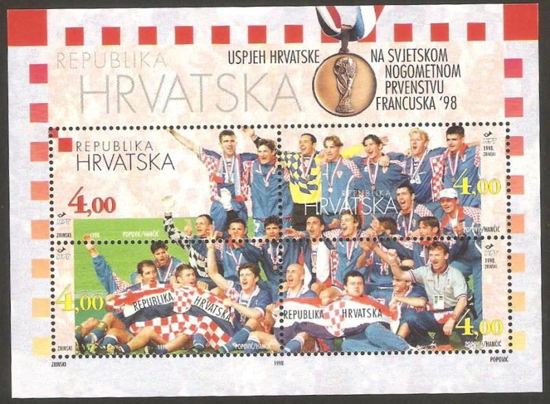 mundial de fútbol Francia 98, Croacia medalla bronce