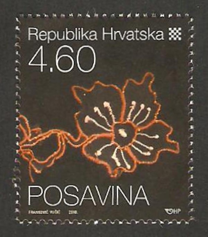 876 - motivo floral de Posavina