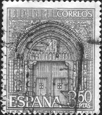 serie turistica-Iglesia StaMª Sangüesa(Navarra)
