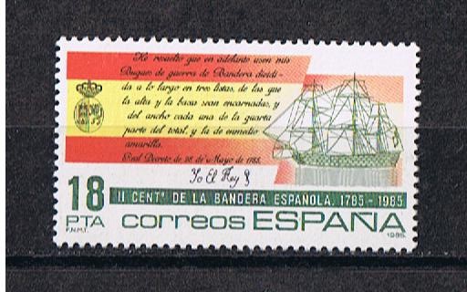 Edifil  2791  II  Centenario de la Bandera Española  