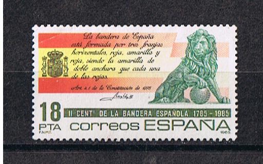 Edifil  2792  II  Centenario de la Bandera Española  