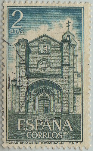 Monasterio de Santo Tomas(Avila)-fachada-1972