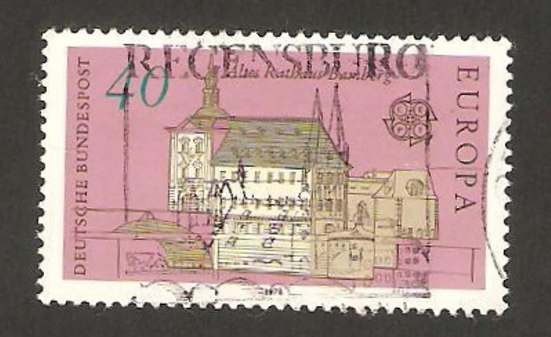 816 - europa cept, Edificio de la villa bamberg