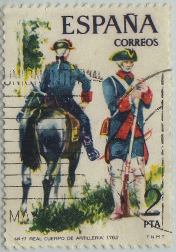 Uniformes militares-Regimiento de la Reina,Linea-1975