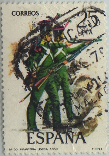 Uniformes militares-Infanteria ligera ( 1830)-1976
