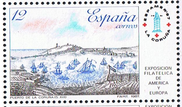 Edifil  2913  Exposición Filatélica de España y América ESPAMER¨87  
