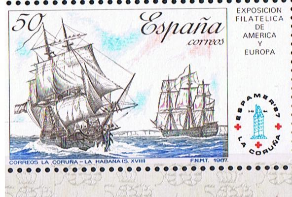 Edifil  2915  Exposición Filatélica de España y América ESPAMER¨87  