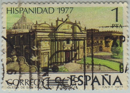 Hispanidad-Guatemala-Iglesia de San Francisco-1977