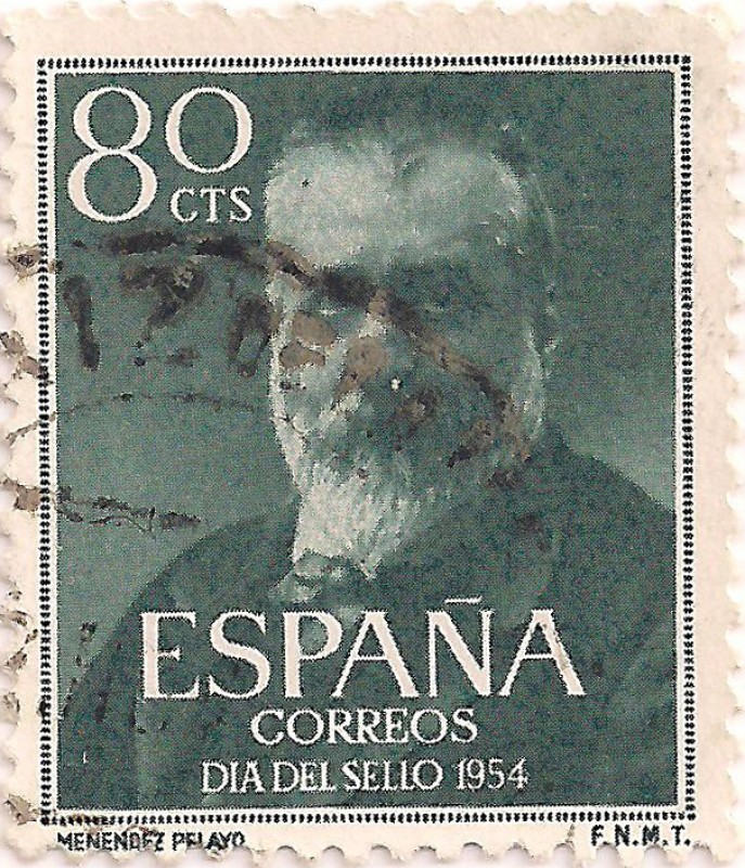 Edifil 1142, Marcelino Menedez y Pelayo (1856-1912)
