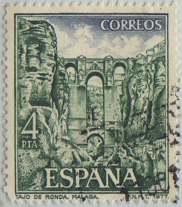serie turistica-Tajo de Ronda(Malaga)-1977