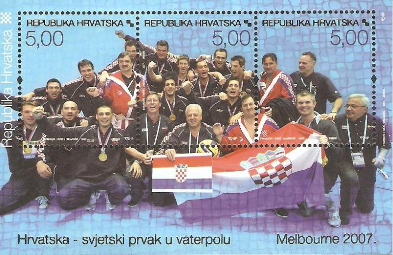 Croacia, campeona del mundo de waterpolo, en Melbourne 2007