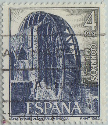 Paisajes y monumentos-noria arabe(Alcantarilla-Murcia)-1982