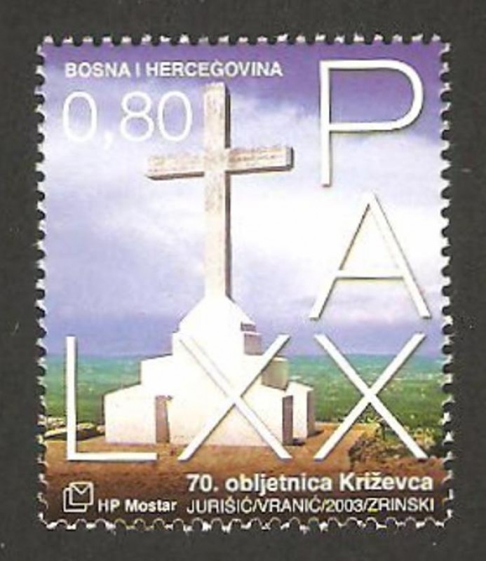 70 anivº de la colocación de la cruz en el monte krizevca