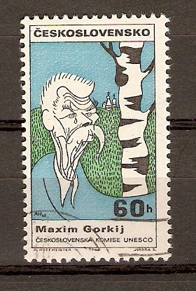 CARICATURA  DE  MAXIM  GORKL