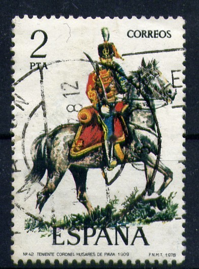 Teniente coronel husares de Pavia 1909
