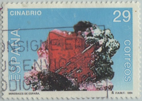 Minerales de españa-Cinabrio-1994