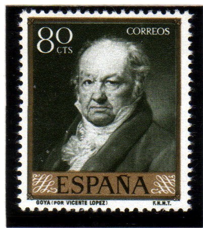 1958 Retrato de Goya:  Edifil 1215