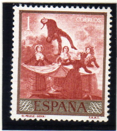 1958 Goya: El pelele  Edifil 1216