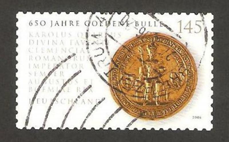 650 anivº de la bula de oro de Carlos IV