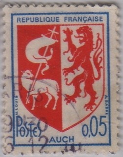 escudos de ciudades-Auch-1962-1965
