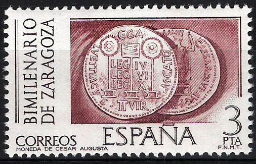 2319 Bimilenario de Zaragoza. Moneda de César Augusta.