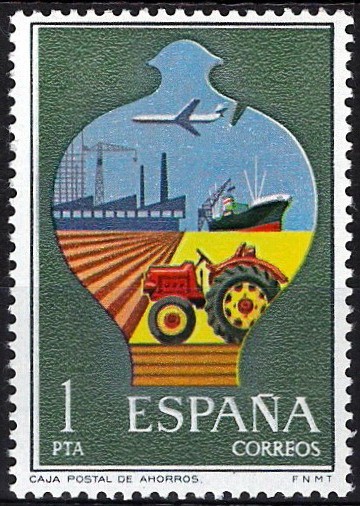 2329 Servicio de Correos. Caja Postal de Ahorros.