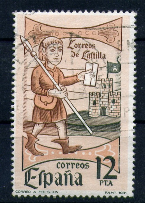 Correo de Castilla- Correo a pie, siglo XIV