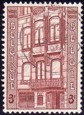 BELGICA 1962 Scott 577 Edificio Museo Baron Victor Horta 3fr usado