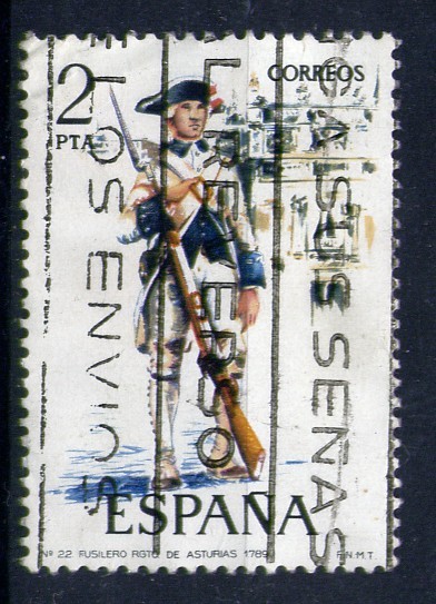 Fusilero rgto. de Asturias 1789