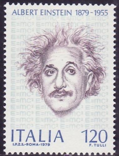 ITALIA 1979 Sello Nuevo Fisico Albert Einstein Premio Nobel de la Paz