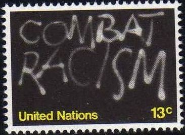 ONU NEW YORK 1977 287 Sello Nuevo ** Combatir el Racismo 13c
