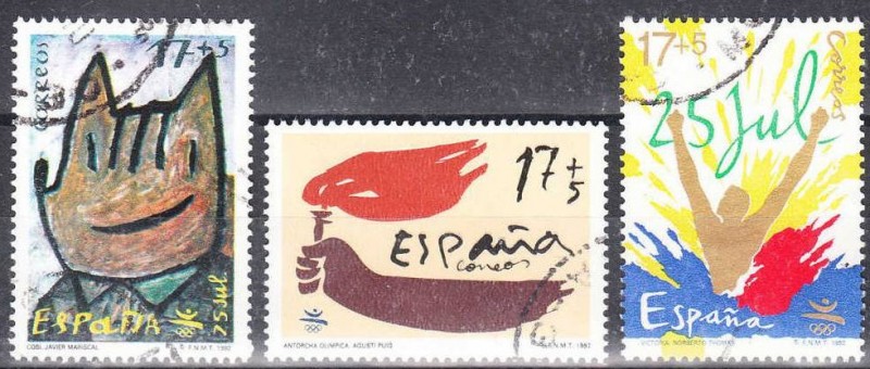 ESPAÑA 1992 3212/4 Sellos JJOO Barcelona usados