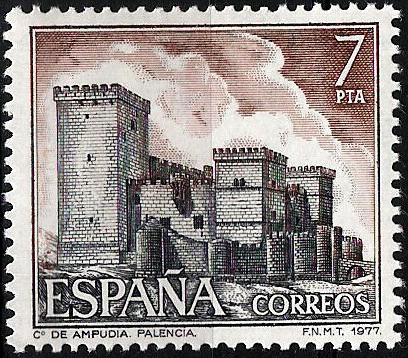 2421 Serie turística. Castillo de Ampudia, Palencia.