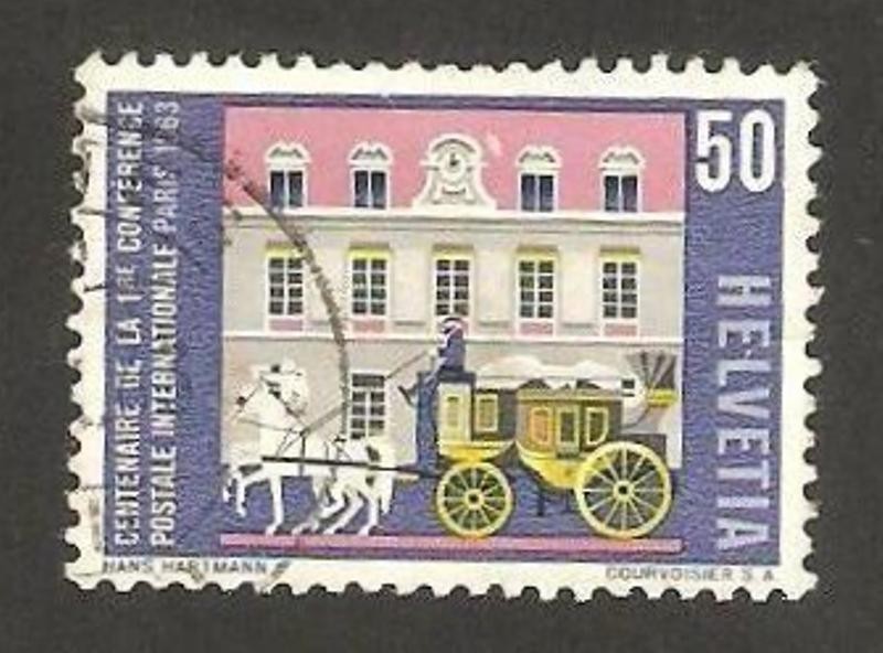 centº de la 1ª conferencia internacional de correos en París