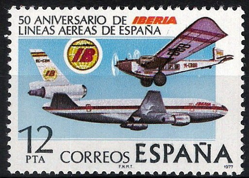 2448  L Aniversario de la fundación de la compañía aérea Iberia.